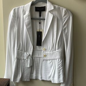 NWT BCBGMaxazria White Blazer